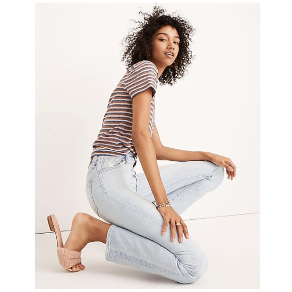 Madewell Light Wash High-Rise Jeans - Pale Blue